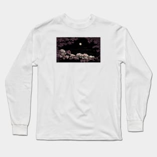 Moonlit Cherry Blossom 3 Long Sleeve T-Shirt